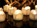 Tea Lights with Timers wholesale Warm White Flickering Flameless Candles with Timer