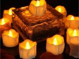 Tea Lights with Timers wholesale Warm White Flickering Flameless Candles with Timer