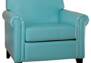 Teal Blue Leather Accent Chair Canton Teal Blue Leather Club Chair Furniture Living