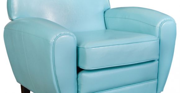 Teal Blue Leather Accent Chair Hayley Blue Leather Cigar Club Chair Midcentury