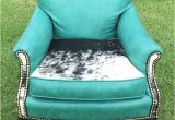 Teal Blue Leather Accent Chair sold Teal Cowhide Leather Accent Chair – Red Dirt Revivals