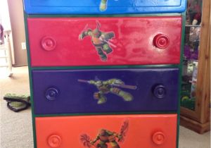 Teenage Mutant Ninja Turtle Bedroom Furniture Painted My sons Dresser Ninja Turtle Style Ideas for the House
