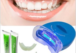 Teeth Whitening Light Reviews New White Teeth Led Light Whitening tooth Gel Whitener Health oral