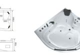 Thermowave Whirlpool Bathtub Heater 2 Person Jetted Whirlpool Massage Hydrotherapy Bathtub Tub