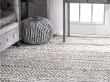 Thin area Rugs Rugs Usa Silver Mentone Reversible Striped Bands Indoor Outdoor Rug