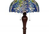 Tiffany Lamp Spare Parts Table Lamps Magcolor Tiffany Style Stained Glass Purple Wisteria