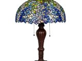 Tiffany Lamp Spare Parts Table Lamps Magcolor Tiffany Style Stained Glass Purple Wisteria