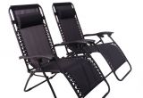 Timber Ridge 0 Gravity Chair Zero Gravity Chair Black 2 Pieces Padded Headrest Home Outdoor Lawn