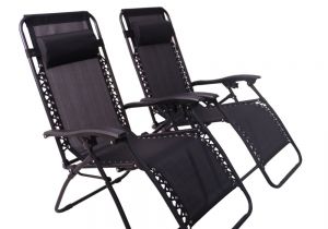 Timber Ridge 0 Gravity Chair Zero Gravity Chair Black 2 Pieces Padded Headrest Home Outdoor Lawn