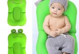 Toddler Bathtub for Shower Frog Shape Foldable Baby Bathtub Bathing Cushion Shower Newborn Baby