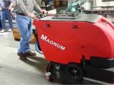 Tomcat Magnum Floor Scrubber Factory Cat S Magnum Walk Behind Floor Scrubber Youtube