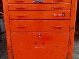 Tool Box Lights Late 1950s Snap On tools Kr377b Roll Cabinet Vintage Garage In