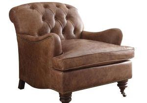 Top Grain Leather Accent Chair Shop Acme Furniture Durham top Grain Leather Accent Chair