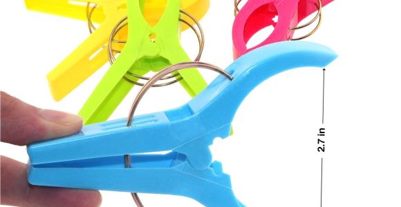 Towel Clips for Beach Chairs Amazon Com Gikbay Beach towel Clips towel Holder In 4 Fun Bright