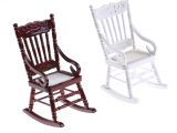 Toys R Us Childrens Rocking Chairs 1pc 1 12 Scale Wooden Rocking Chair Hemp Rope Seat Dollhouse