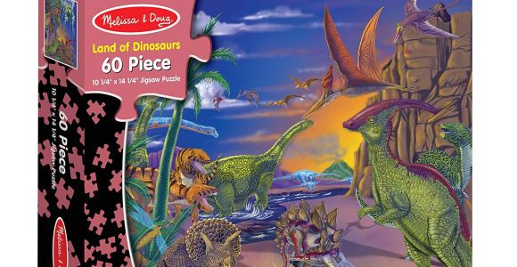 Toys R Us Melissa and Doug Floor Puzzles Amazon Com Melissa Doug 60 Piece Land Of Dinosaurs Jigsaw Puzzle