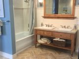 Travertine Design Ideas Bathroom Beautiful Neutral Bathroom with Wood and Travertine Tile Vanity
