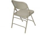 Tri Fold Lawn Chair Classic Series Beige Steel Folding Chair Quad Hinged Triple