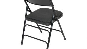 Tri Fold Lawn Chair Classic Series Black Fabric Padded Folding Chair Quad Hinged