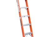 Truck Ladder Racks Home Depot Louisville Ladder 5 Ft Fiberglass Shelf Ladder with 300 Lb Load
