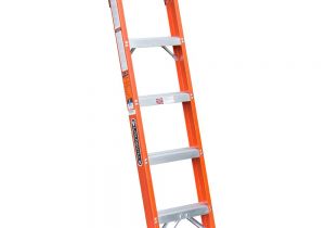 Truck Ladder Racks Home Depot Louisville Ladder 5 Ft Fiberglass Shelf Ladder with 300 Lb Load