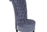 Tufted High Back Velvet Accent Chair Hom 45" Tufted High Back Velvet Accent Chair Gray