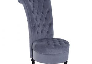 Tufted High Back Velvet Accent Chair Hom 45" Tufted High Back Velvet Accent Chair Gray