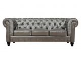 Tufted sofa Gray Zahara Silver Leather sofa Apartment Living Pinterest Leather