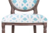 Turquoise and Grey Accent Chair Regine Louis Xvi Side Chair Gray Finish Pattern