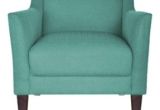 Turquoise and White Accent Chair Contemporary Armchairs Foter