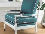 Turquoise and White Accent Chair Wooden Spool Accent Chair Shades Of Light