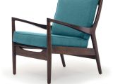 Turquoise Blue Accent Chair Roosevelt Mid Century Modern Chair Lucky Turquoise Blue