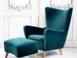 Turquoise Velvet Accent Chair Elsa Collection Chair