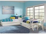 Twin Bedroom Ideas Boy Girl Ne Kids Pulse White L Shaped Bed with Storage and Trundle In 2018