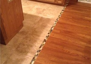 Two Different Color Wood Floors Transition Between Hardwood and Tile Floor We Should Do This