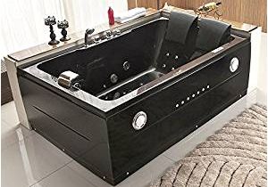 Two Person Bathtubs with Jets 2 Person Bathtub Black Jacuzzi Type Whirlpool 14 Massage