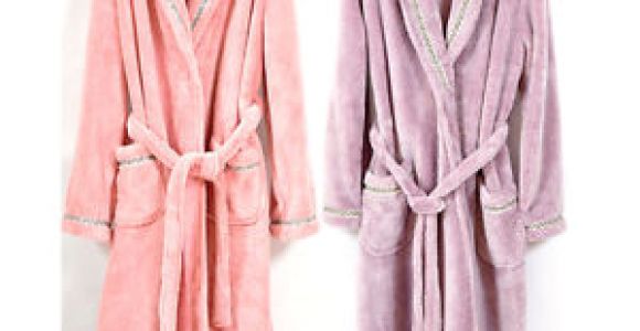Types Of Bathrobes New Coral Fleece Pajamas Men and Women Type Of Lovers