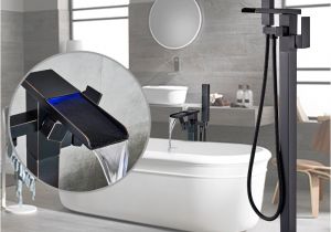 Types Of Bathtub Fixtures Newly Chrome Polished Led Bath Tub Faucet Floor Type