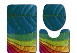 Types Of Bathtub Mats Free Shipping 3pcs Color Leaves Banyo Bathroom Carpet