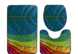Types Of Bathtub Mats Free Shipping 3pcs Color Leaves Banyo Bathroom Carpet