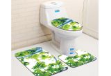 Types Of Bathtub Mats Free Shipping 3pcs Green Trees Banyo Bathroom Carpet