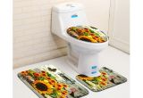 Types Of Bathtub Mats Free Shipping 3pcs Sun Flowers Banyo Bathroom Carpet