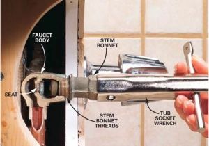 Types Of Bathtub Valve Stems How to Repair A Leaking Tub Faucet