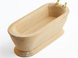 Types Of Mini Bathtub Dollhouse Miniature Unfinished Wood Bath Tub New Items