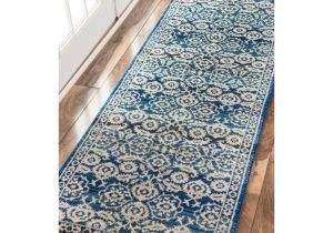 Typical Throw Rug Sizes Nuloom Traditional Persian Vintage Dark Blue Runner Rug 2 8 X 8