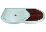 Uberhaus Design Freestanding Bathtub Shower Base Left Uberhaus Rona