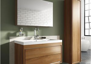 Uk Bathrooms Vanity Units Wickes Novellara Walnut Wall Hung Vanity Unit 600 Mm