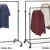 Uline Double Rolling Clothes Rack Industrial Clothing Racks Pipe Clothing Racks In Stock Uline