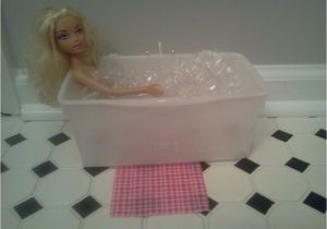 Used Baby Bathtub Barbie Bath Tub I Used Huggies Baby Wipe Container