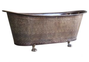 Used Copper Bathtubs for Sale Mid Century Modern Brass and Copper Alloy Hand Hammered